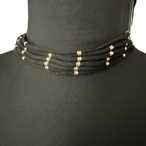 Chico’s Faux Suede Multi Strand Choker
